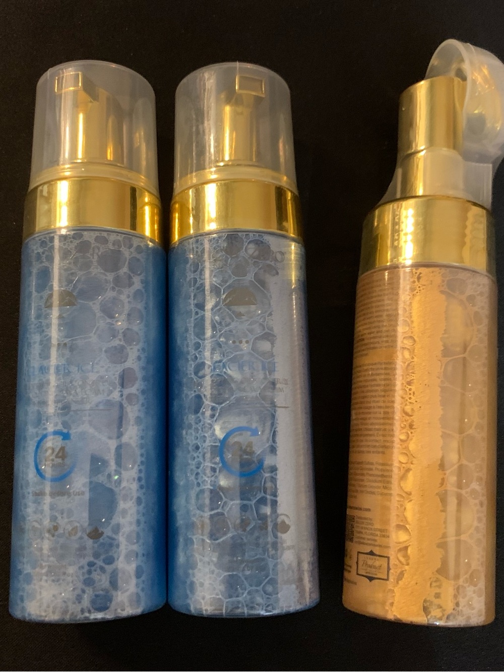 Face  Self-Tan Mousse Trio - Blue & Bronze Packaging Bundle of 3
